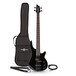 Harlem 4 Bass Guitar by Gear4music, Black