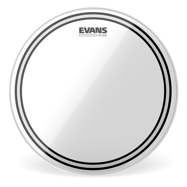 Evans EC2 Edge Control SST Clear Drum Head, 10''