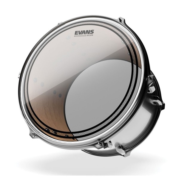 EVANS EC2 Edge Control SST Clear Drum Head, 18''