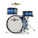 3-teiliges Junior-Schlagzeug von Gear4music, blau