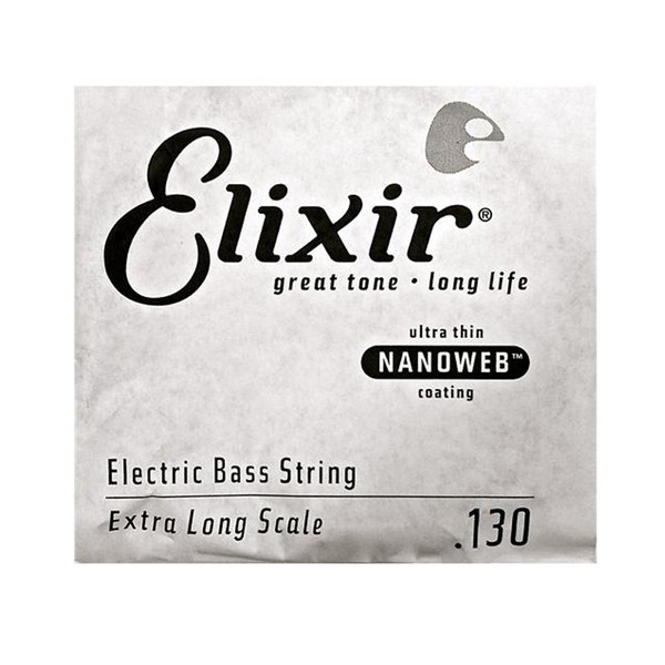 Elixir E15431 Nanoweb XL Bass Single String, .130 - Front View