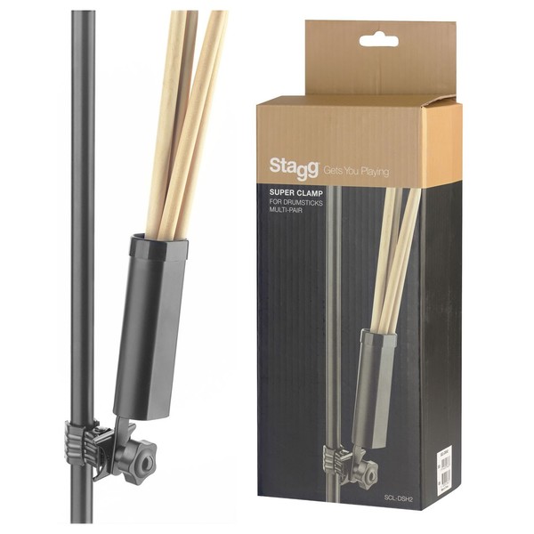Stagg Multi-Pair Drumstick Holder with Clamp