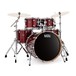Natal Arcadia 22'''. American Fusion 5er Drum Kit, Rote Schichten
