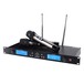 Wharfedale Pro WF-300 Dual Wireless Microphone System, Front Angled Left