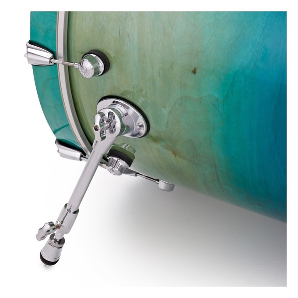 Natal Arcadia 22'' Am. Fusion 5pc Drum Kit, Blue to Black Fade - bass drum spur