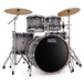 Natal Arcadia 5-teiliges 22''-Drum-Kit mit Becken, Black Sparkle Sunburst