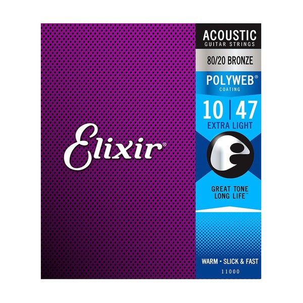 Elixir E11000 Polyweb Ex-Light Acoustic Strings, 10-47 - Main