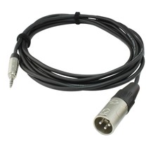 Rean Neutrik 3.5mm TRS Jack to Male XLR, 1 Metre