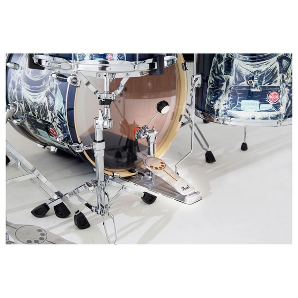 Pearl EXA Ltd Edition Space Monkey 22'' 5pc Drum Kit w/Sabian Cymbals - kick pedal