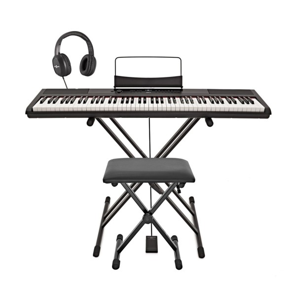 SDP-2 Stage Piano by Gear4music + Stand, Pedal and Headphones