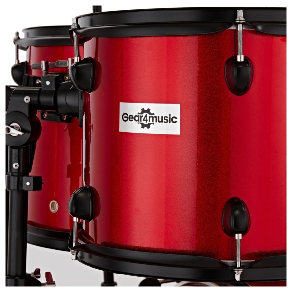 BDK-1 Full Size Starter Drum Kit by Gear4music, Red