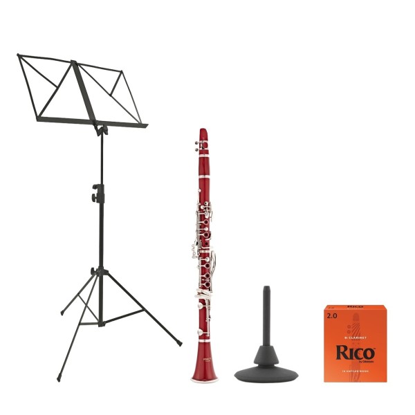 playLITE Clarinet Pack by Gear4music, Red