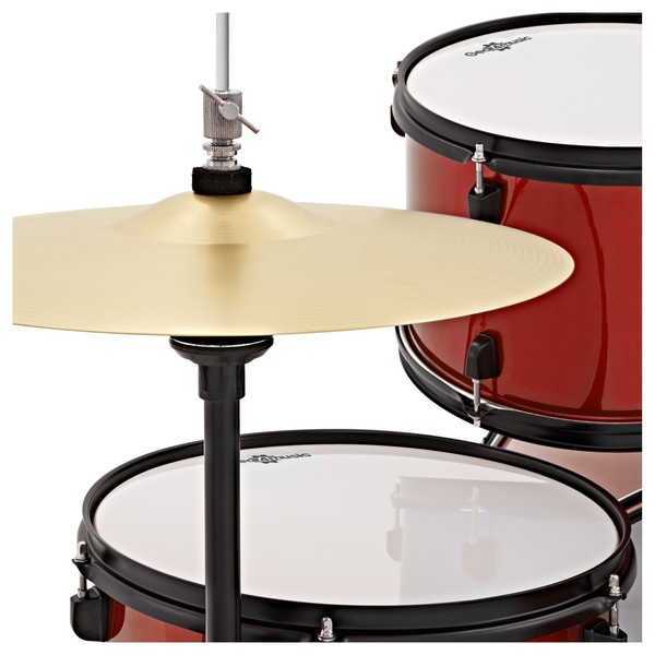 BDK-1plus Full Size Starter Drum Kit by Gear4music, Red