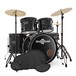 BDK 1plus    Full Size Starter Drum Kit + prax Pack, čierna