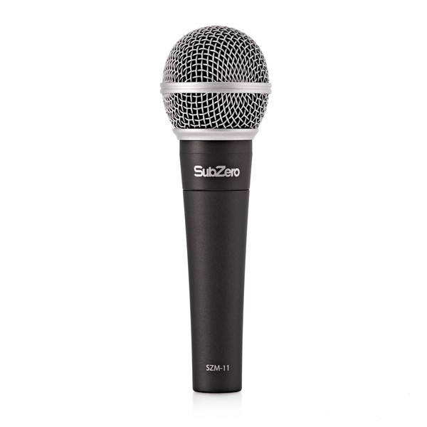 SubZero SZM-11 Dynamic Microphone 3 with Case, Stands & Cables