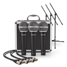 SubZero SZM-11 Dynamic Microphone 3 with Case, Stands & Cables