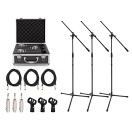 SubZero SZM-11 Dynamic Microphone, 3 Boom Stand & Case Pack
