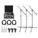 SubZero SZM-11 Dynamic Microphone 3 with Case, Stands & Cables