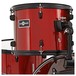 BDK-1plus Full Size Starter Drum Kit + Practice Pack, Red