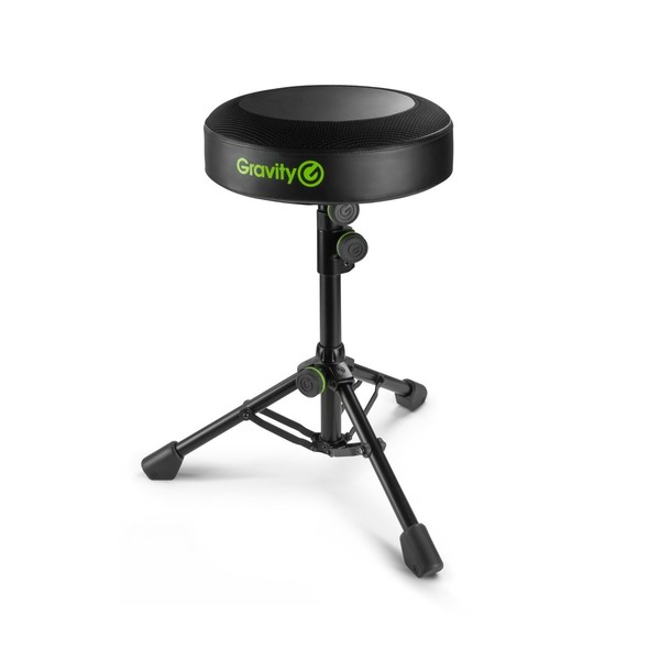 Gravity FD SEAT 1 Round Foldable Musician's Stool, Adjustable Height, Main Image