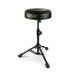 Gravity FD SEAT 1 Round Foldable Musician's Stool, Adjustable Height, Partially Extended