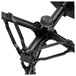 Gravity FD SEAT 1 Round Foldable Musician's Stool, Adjustable Height, Tripod Double Bracing