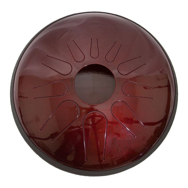 Idiopan Dominus 14'' Steel Tongue Drum with Pickup, Ruby Red