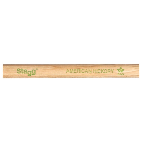 Stagg V Series Hickory 5A Drumsticks, Nylon Tip - logo