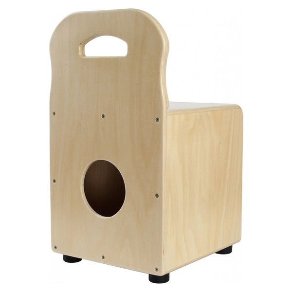 Stagg Kids Cajon With Back Rest, Blue - back