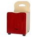 Stagg Kids Cajon With Back Rest, Red - front