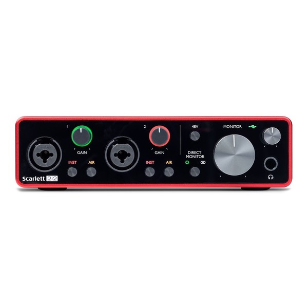 Focusrite Scarlett 2i2 (3rd Gen) Audio Interface - Front Face 