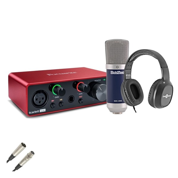 Focusrite Scarlett Solo (3rd Gen) Recording Bundle - Full Bundle