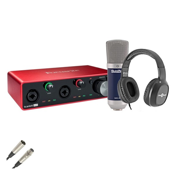 Focusrite Scarlett 4i4 (3rd Gen) Recording Bundle - Full Bundle