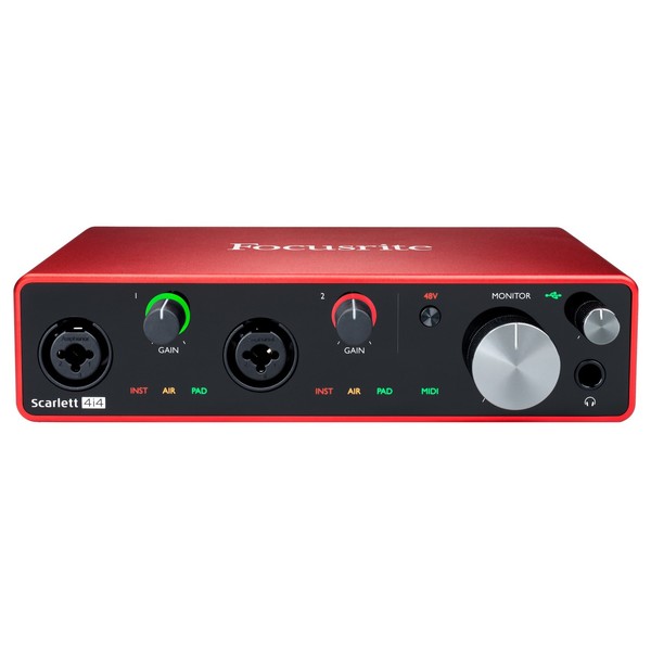 Focusrite Scarlett 4i4 MK3 angle 