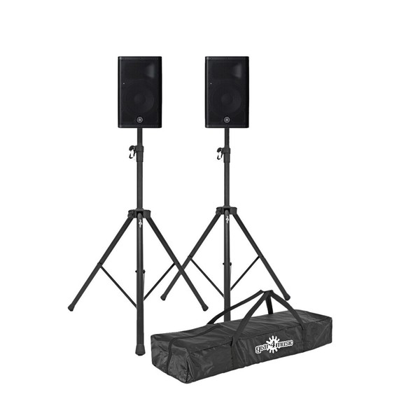 Yamaha DXR8mkII 8'' Active PA Speakers Pair with Stands