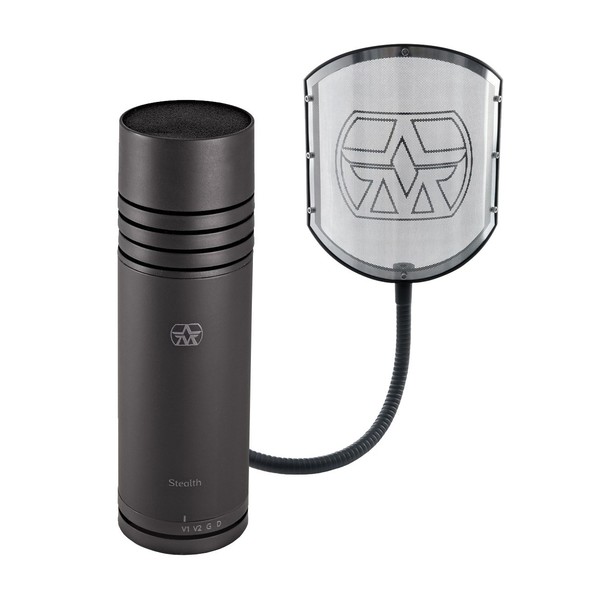 Aston Stealth Microphone with Shield GN Pop Filter - Full Bundle