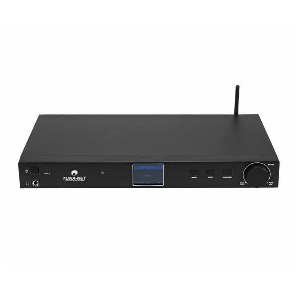 Omnitronic Tuna-Net 19'' Internet Radio with DAB+ and Bluetooth, Front Tilted