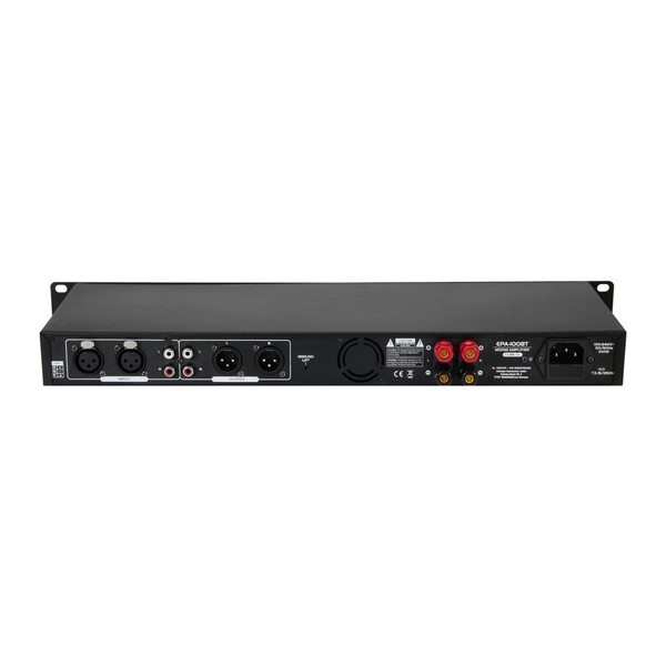 Omnitronic EPA-100BT Mixing Amplifier and Audio Player with Bluetooth, Rear Tilted