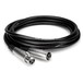 Hosa Microphone Cable, XLR3F to XLR3M, 25 ft - Top