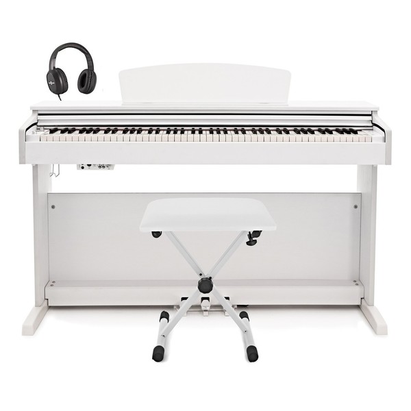 DP-10X Digital Piano by Gear4music + Accessory Pack, White