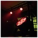 EUROLITE LED 4C-12 Silent Slim Spot, Front Angled Left Lit Red Green Background Preview