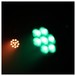 EUROLITE LED 4C-12 Silent Slim Spot, Front Angled Down Lit Red and Green