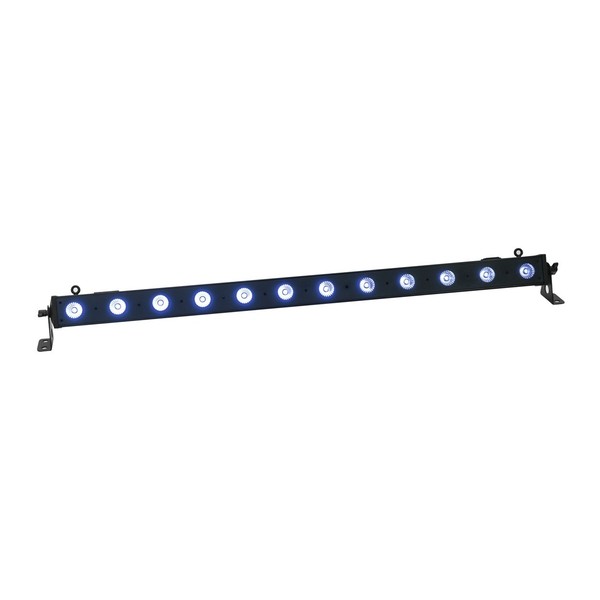 Eurolite LED BAR-12 QCL RGBW Light Bar, Front Angled Right Lit