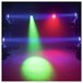 Eurolite LED TMH-X4 Moving Head Wash Zoom, Front Stage View Lit Red/Green/Blue