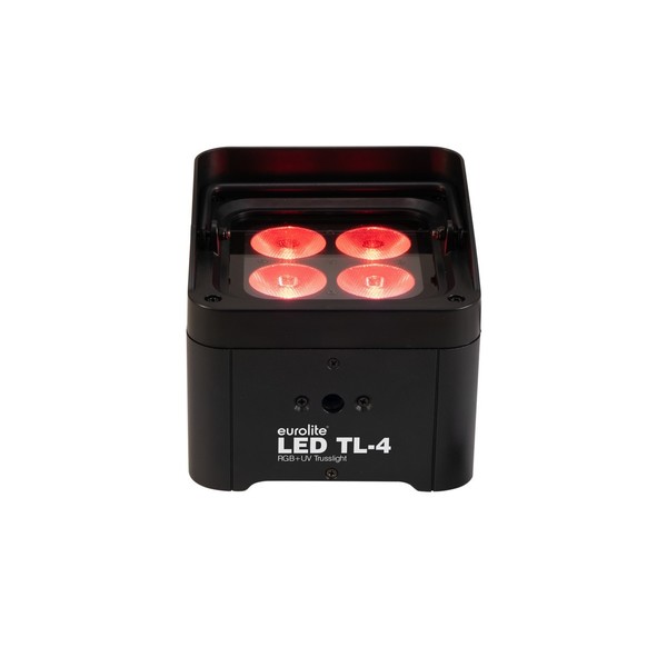 Eurolite LED TL-4 QCL RGB+UV Trusslight, Front Lit Red