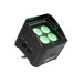 Eurolite LED TL-4 QCL RGB+UV Trusslight, Front Angled Right Lit Green