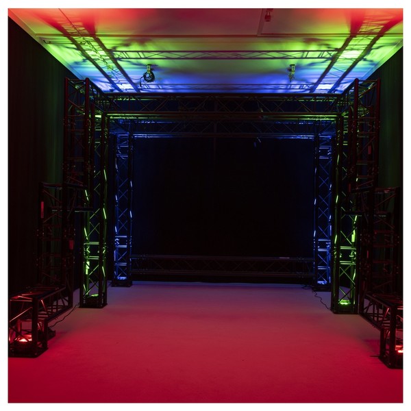 Eurolite LED TL-4 QCL RGB+UV Trusslight, Stage Preview Front RGB