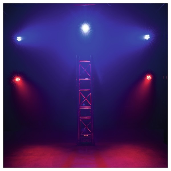 Eurolite LED PK-3 USB TCL Spot, Front Stage Preview Lit Red/Blue