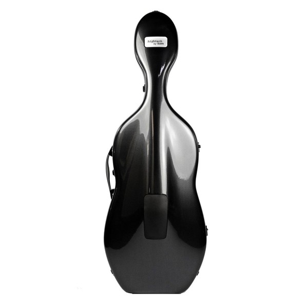 BAM 1002XL Hightech Adjustable Cello Case, Black Carbon Look - Front View