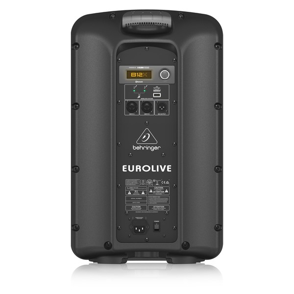 Behringer B12X Active PA Speaker, Back View